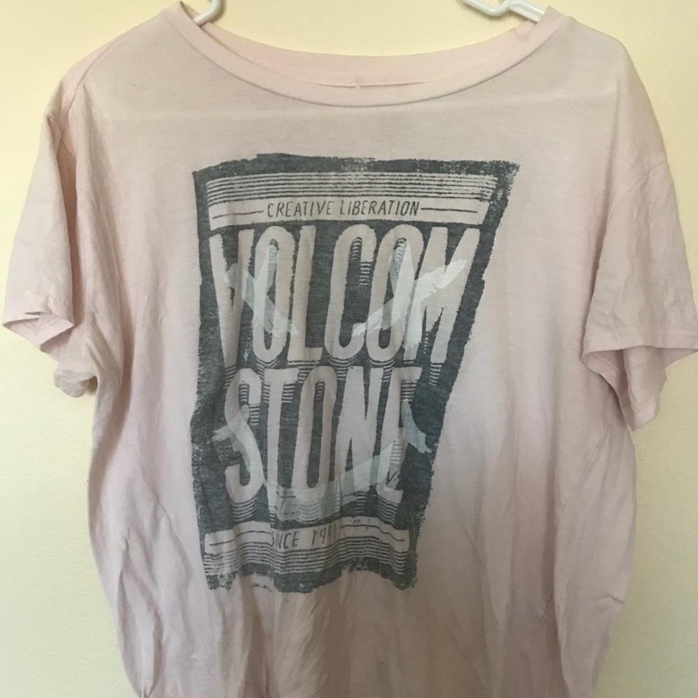 Pink volcom T-shirt